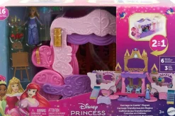 Mattel Château et carosse 2 en 1 Disney Princesses^ Poupées Mannequins