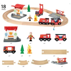 Brio Circuit de train action pompier^ Jeux De Trains, Circuits Et Accessoires