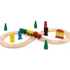 L'Atelier du bois Circuit de train en bois 30 pièces^ Jeux De Trains, Circuits Et Accessoires