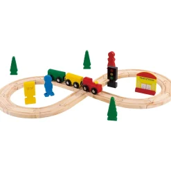 L'Atelier du bois Circuit de train en bois 30 pièces^ Jeux De Trains, Circuits Et Accessoires