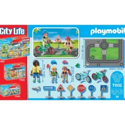 Playmobil Classe sécurité routière - City Life 71332^ La Ville, La Police Et Les Secours