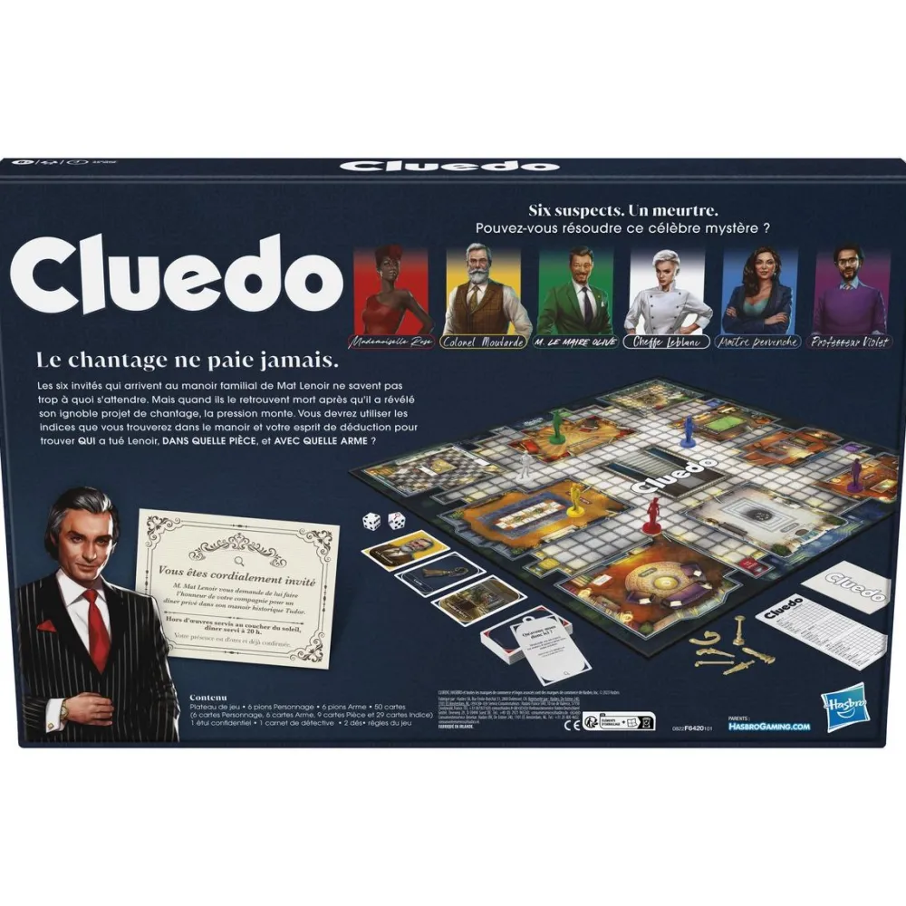 Hasbro Gaming Cluedo - nouvelle version^ Jeux De Stratégie Et De Réflexion