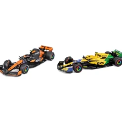 Bburago Coffret 1/43 2 voitures de course F1 Mac Laren 2024^ Modèles Réduits