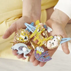 Janod Coffret 6 barrettes pailletées à créer Animaux exotiques^ Perles, Bijoux Et Perles À Repasser