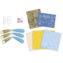 Janod Coffret 6 barrettes pailletées à créer Animaux exotiques^ Perles, Bijoux Et Perles À Repasser