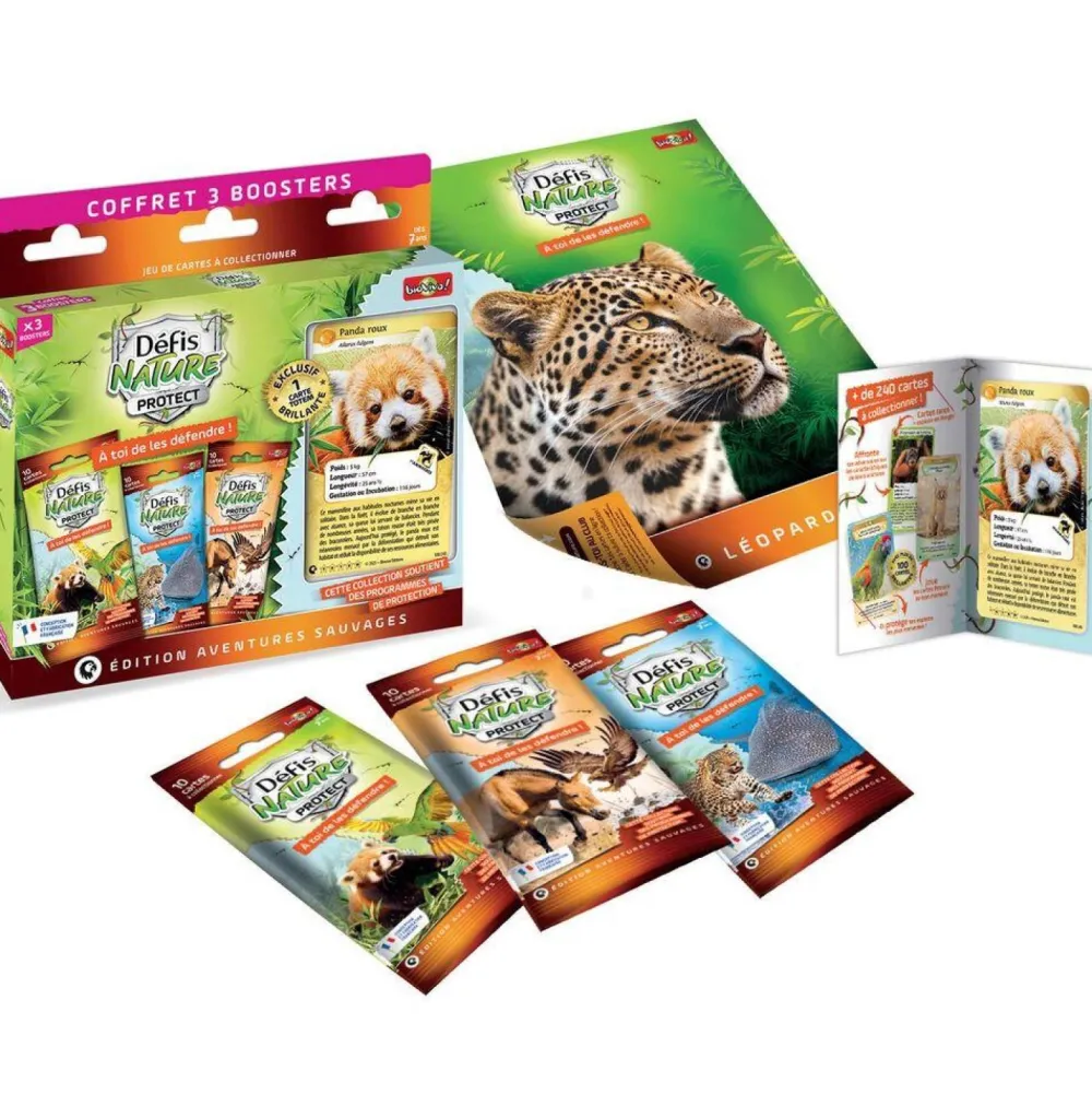 Bioviva Coffret 3 boosters Défi Nature protect Panda Roux^ Cartes À Collectionner