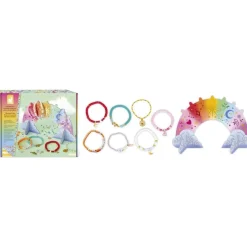 Janod Coffret 7 bracelets à créer avec un arc-en-ciel de bijoux^ Perles, Bijoux Et Perles À Repasser