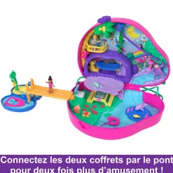 Mattel Coffret 2 en 1 La famille des Paresseux - Polly Pocket^ Mini-Univers