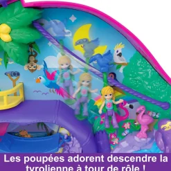 Mattel Coffret 2 en 1 La famille des Paresseux - Polly Pocket^ Mini-Univers
