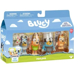 Moose Coffret 4 figurines Bluey - La famille en cuisine^ Les Héros Et Personnages