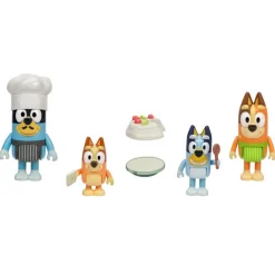 Moose Coffret 4 figurines Bluey - La famille en cuisine^ Les Héros Et Personnages