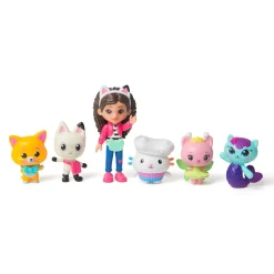 Spin Master Coffret 6 figurines Chat venture Gabby et la maison magique^ Mini-Univers
