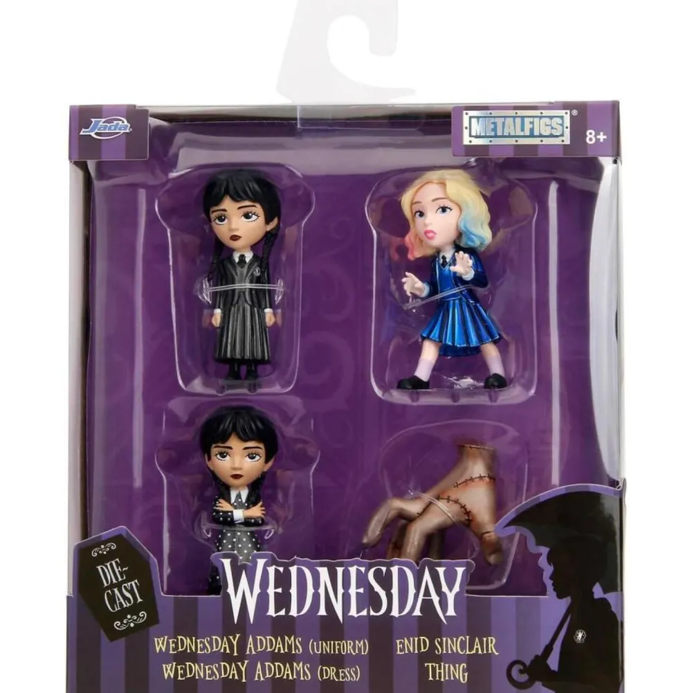 JADA Coffret 4 figurines Mercredi -^ Les Héros Et Personnages