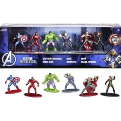 JADA Coffret 6 figurines Nanometalfigs Avengers^ Les Héros Et Personnages
