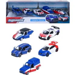 Majorette Coffret 5 French Touch bleu^ Petites Voitures|Véhicules D'Extérieur