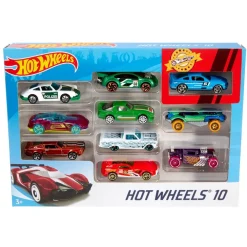 Mattel Coffret 10 petites voitures Hot Wheels^ Petites Voitures