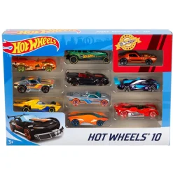 Mattel Coffret 10 petites voitures Hot Wheels^ Petites Voitures