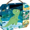 Janod Coffret 4 puzzles Dinosaures^Enfant Puzzles Bébés Et Enfants