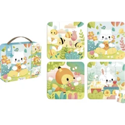 Janod Coffret 4 puzzles pure^Enfant Puzzles Bébés Et Enfants