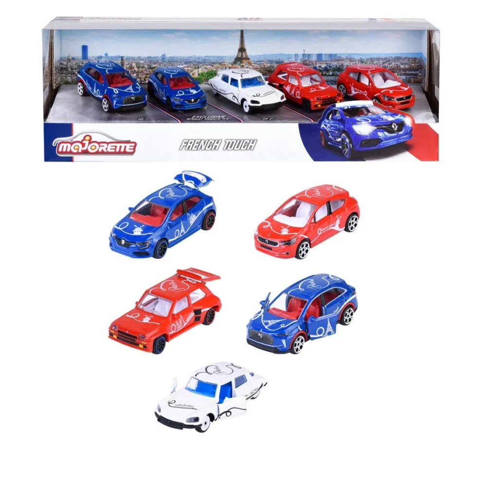 Majorette Coffret 5 voitures French Touch - 60 ans^ Petites Voitures