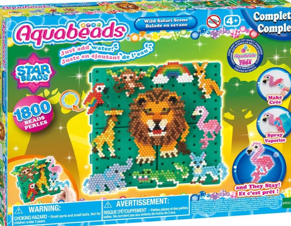 Aquabeads Coffret - Balade En Savane^ Perles, Bijoux Et Perles À Repasser