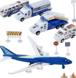MGM Coffret aéroport - Avion, véhicules et accessoires - Turbo Challenge City^ Hélicoptères, Avions Et Vaisseaux Spatiaux