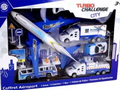 MGM Coffret aéroport - Avion, véhicules et accessoires - Turbo Challenge City^ Hélicoptères, Avions Et Vaisseaux Spatiaux