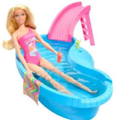 Mattel Coffret Barbie et sa piscine^ Poupées Mannequins