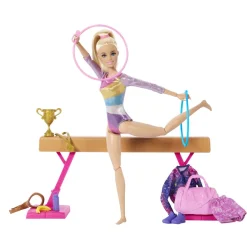 Mattel Coffret Barbie Gymnaste^ Poupées Mannequins