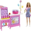 Mattel Coffret Barbie Stand de Barbe à papa - Les Mystères de Barbie^ Poupées Mannequins