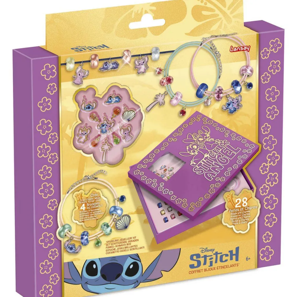 Lansay Coffret bijoux étincelants Stitch^ Perles, Bijoux Et Perles À Repasser