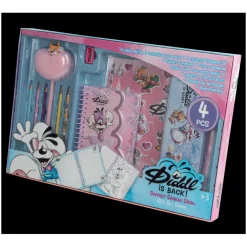Kontiki Coffret cadeau plumier stylo Carnet A6 et autocollants Diddl is Back^ Papeterie