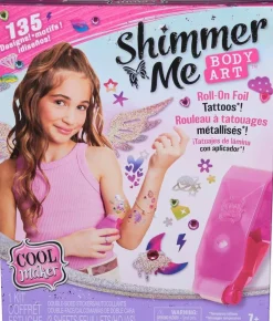 Spin Master Coffret Cool Maker Shimmer Me Body Art - Création de tatouages éphémères métallisés^ Cosmétiques