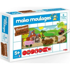 Mako Coffret Créatif Moulages - 6 Moules Ferme^ Modelage Et Moulage