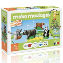 Mako Coffret Creatif - Mes Especes Protegees Defis Nature^ Modelage Et Moulage