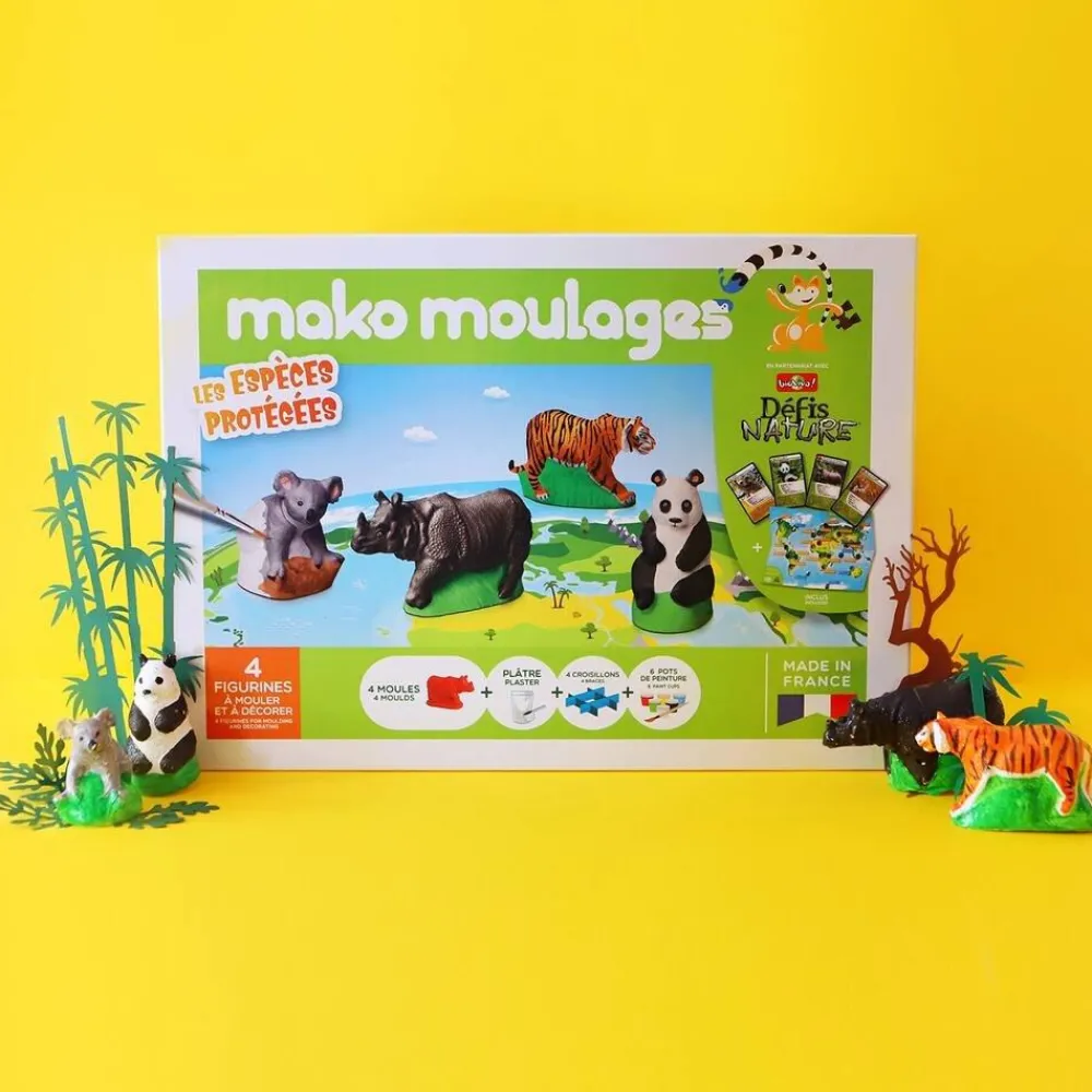 Mako Coffret Creatif - Mes Especes Protegees Defis Nature^ Modelage Et Moulage