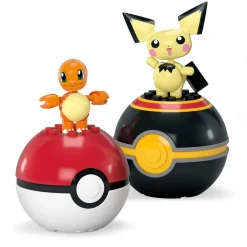 MEGA Coffret de 2 pokeball et figurine - Pokemon^ Super Héros, Cinéma Et Jeux Vidéo