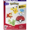 MEGA Coffret de 4 Pokémon et Poké ball - Construx Pokémon^ Super Héros, Cinéma Et Jeux Vidéo