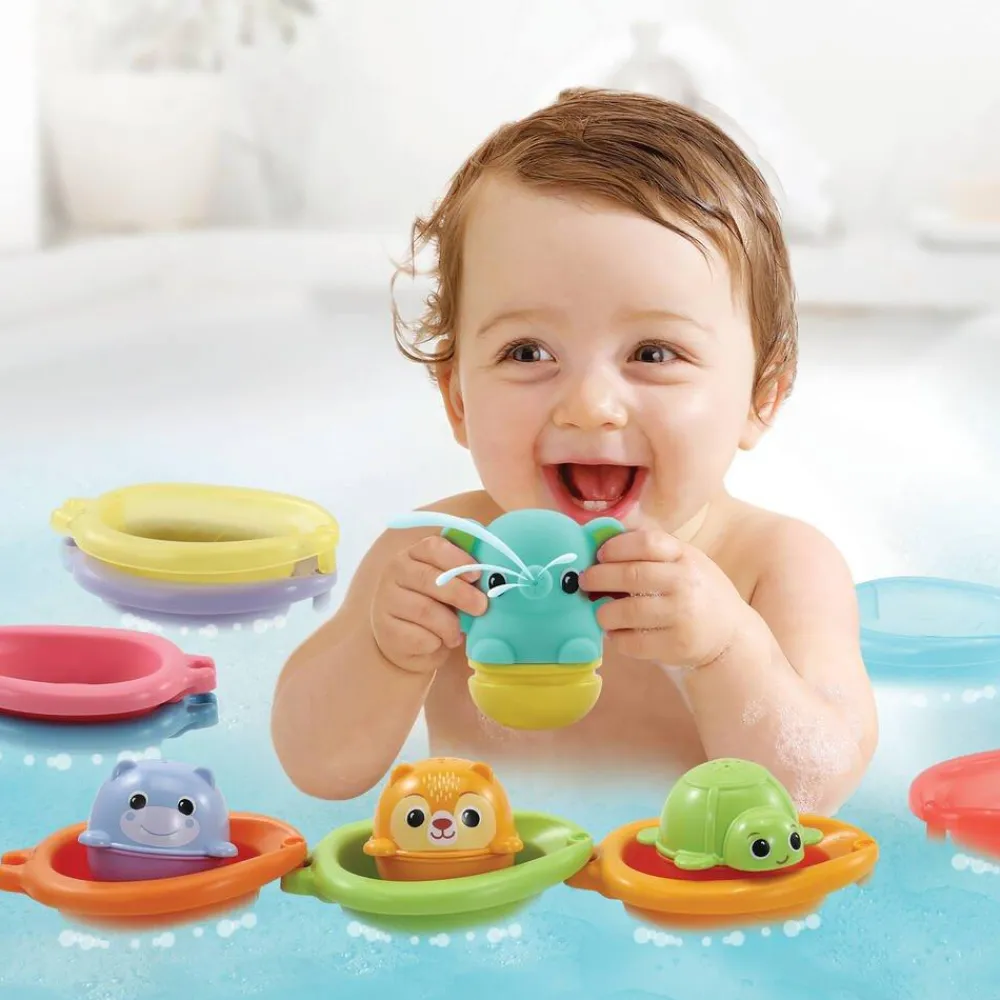 VTech Coffret De Bain Empilo Rigol'eau^ Jouets De Bain