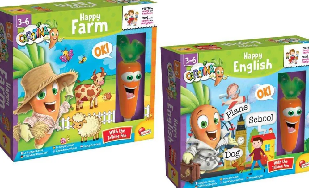 Lisciani Giochi Coffret De Jeux Happy Farm Et English^ Stylos Interactifs
