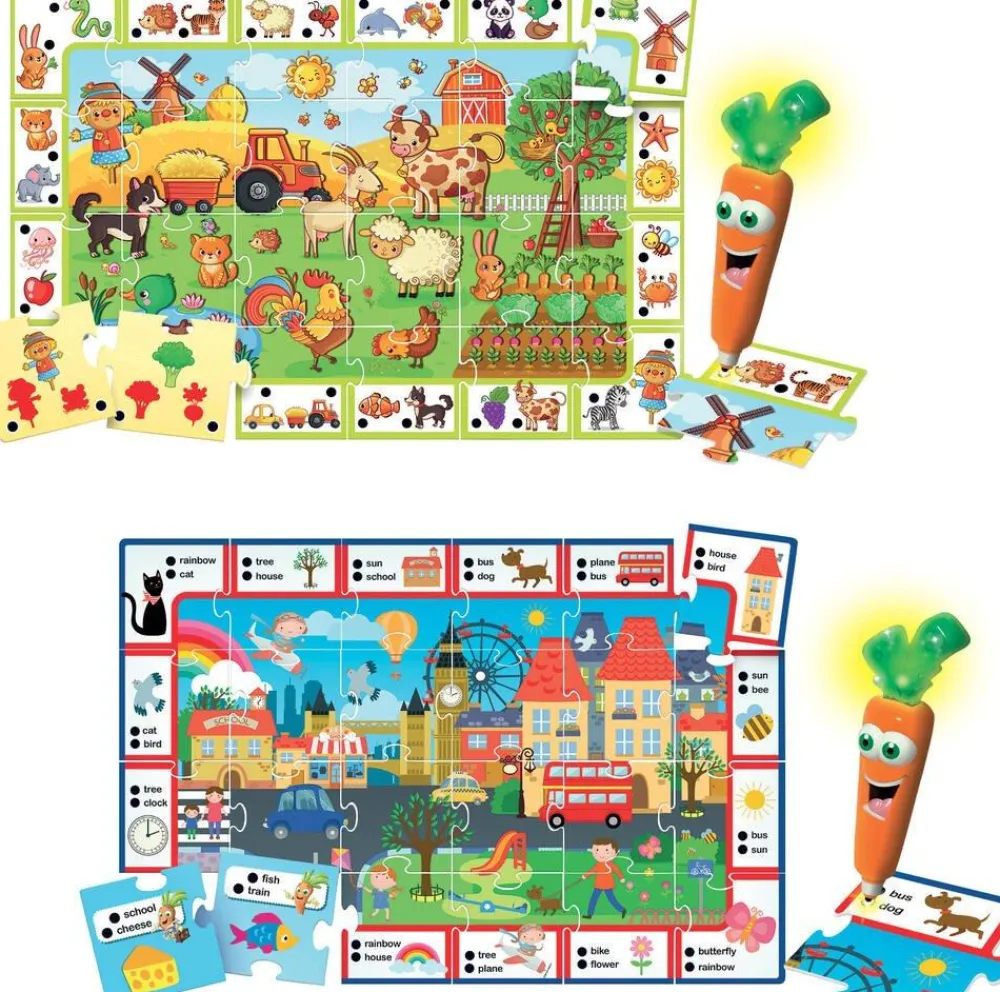 Lisciani Giochi Coffret De Jeux Happy Farm Et English^ Stylos Interactifs