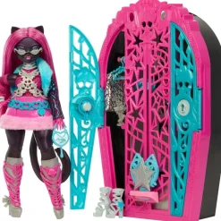 Mattel Coffret dressing Monstrueux secrets Monster High Catty Saison 6 Hautlywood mysteries^ Poupées Mannequins