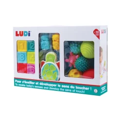 Ludi Coffret d'éveil - livres + cubes + balles^ Livres D'Éveil|Jouets De Bain