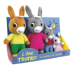Jemini Coffret famille Trotro 4 peluches^ Peluches Animaux