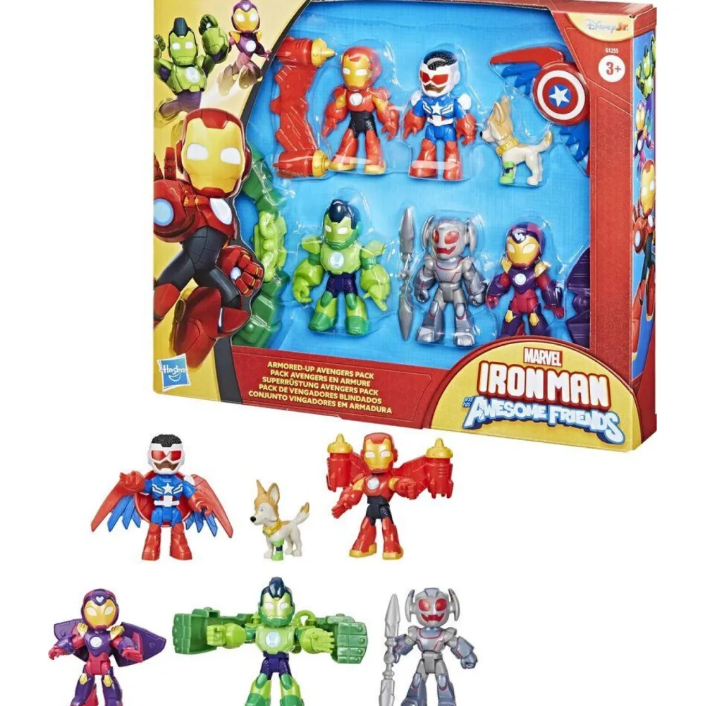 Hasbro Coffret figurines Avengers en armure - Iron Man et ses amis incroyables^ Les Héros Et Personnages