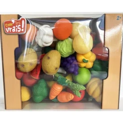 COM' les vrais Coffret fruits et légumes^ Dinette Et Accessoires