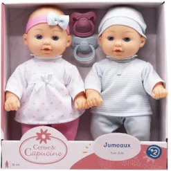 Cerise & Capucine Coffret jumeaux - poupon 30cm^ Poupons Classiques