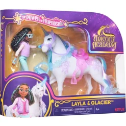 Spin Master Coffret l'école des licornes Glacier et Layla - Unicorn Academy^ Poupées Mannequins