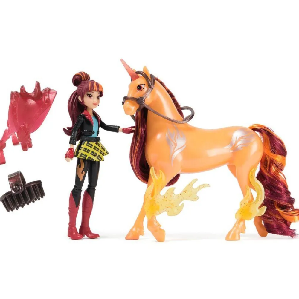 Spin Master Coffret l'école des licornes Cinder et Valentina - Unicorn Academy^ Poupées Mannequins