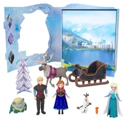 Mattel Coffret livre d'histoires et figurines La Reine des Neiges^ Mini-Univers